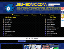 Tablet Screenshot of jeu-sonic.com